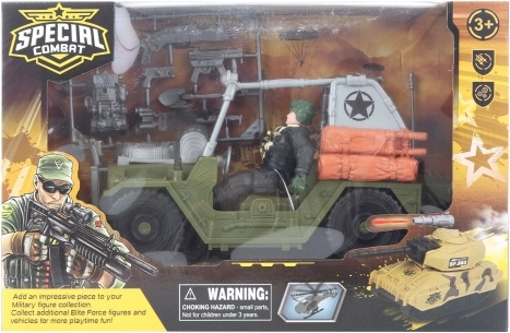Militærsæt med jeep