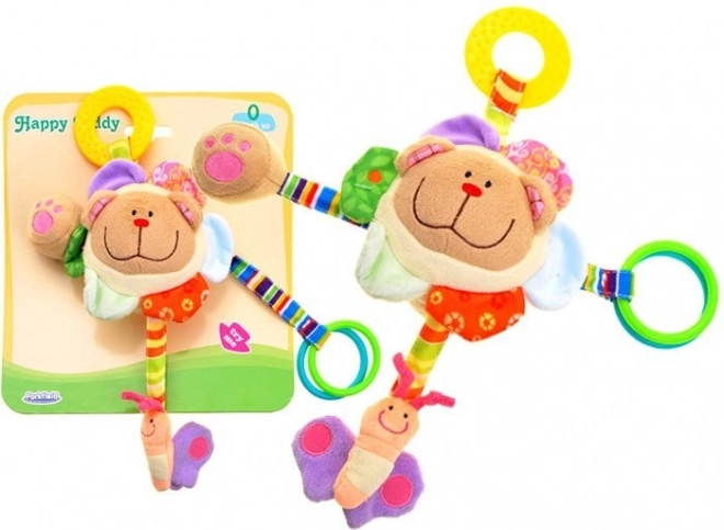 Plys vedhæng med bamse til babyer