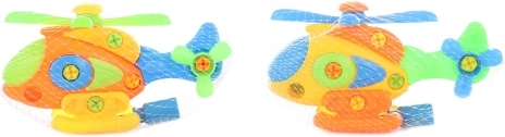 Skruet helikopter til børn 19 cm