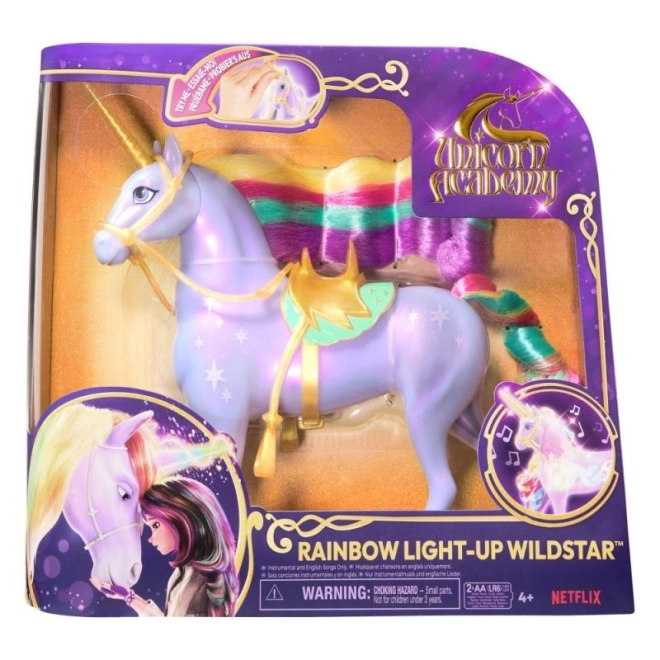 UNICORN ACADEMY LYSENDE ENHJØRNING WILDSTAR 24cm