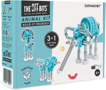 3 i 1: byg en Elefant, Hund og Robot