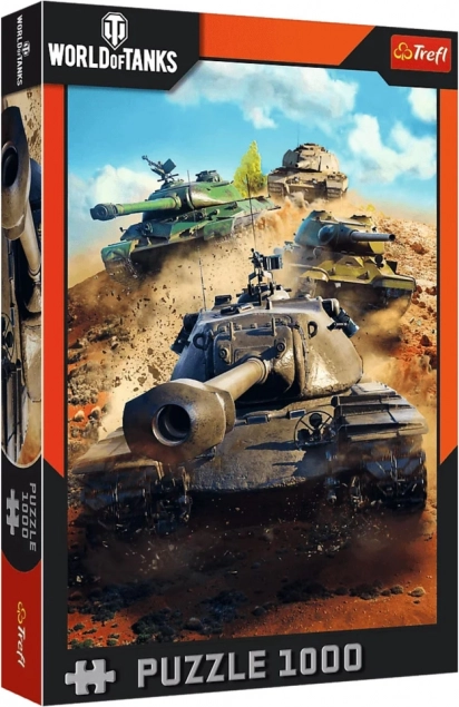 Puslespil 1000 brikker WORLD OF TANKS: kampvogne i kamp Trefl