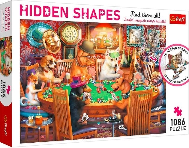 Puslespil TREFL Hidden Shapes Spilleaften 1086 brikker