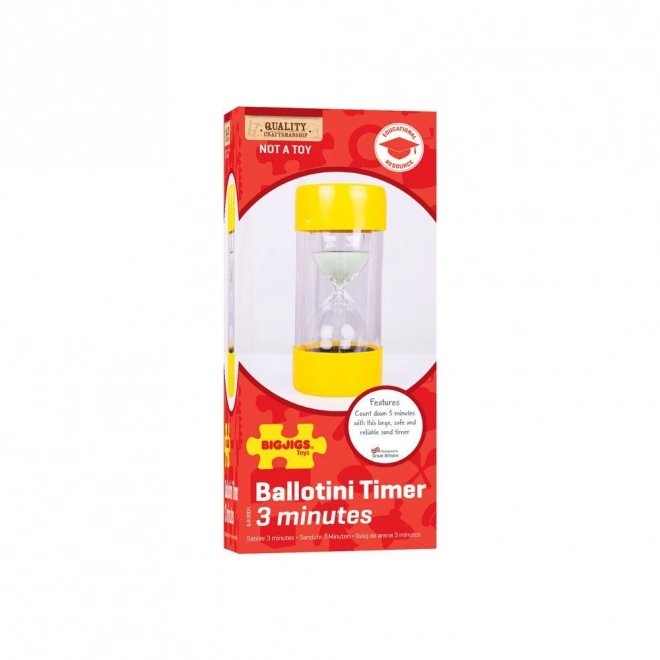 Bigjigs Toys Store Timeglas 3 minutter