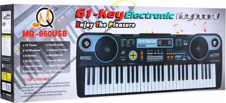 USB- og MP3-tilslutning + mikrofon medfølger