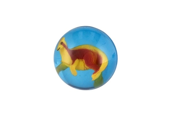 Bold/hoppebold med dinosaur 4cm mix af slags 32stk i dåse