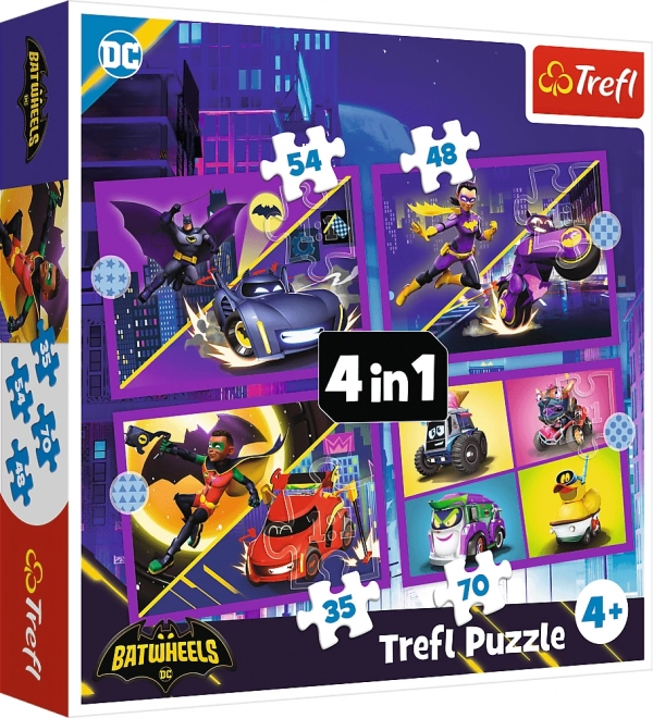 Puslespil 4i1 lær Batwheels at kende