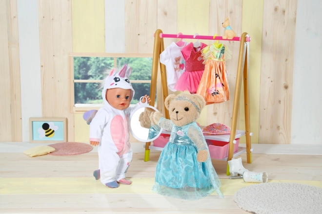 Bamse BABY born, hvidt tøj