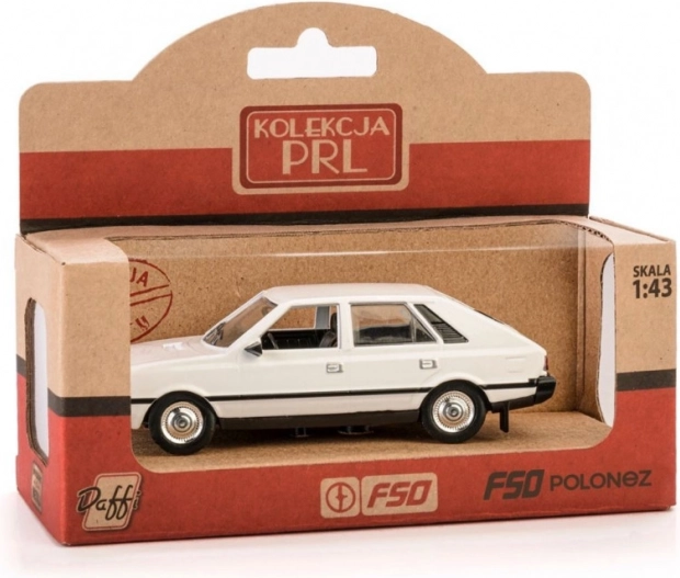 Modelbil FSO Polonez 1:43 – hvid metalmodel