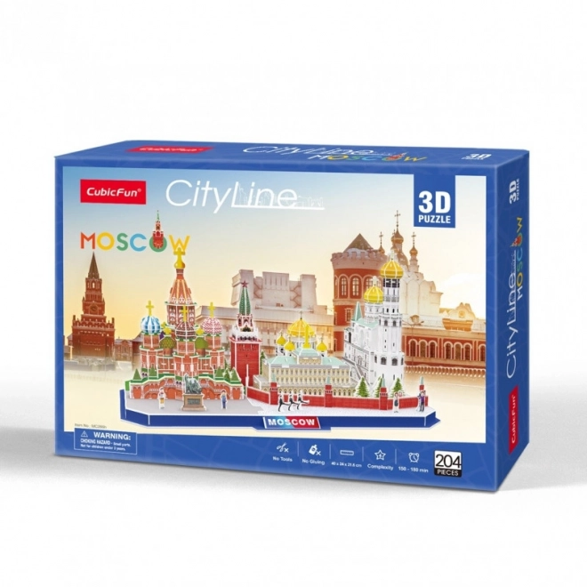 3D puslespil City Line Moskva
