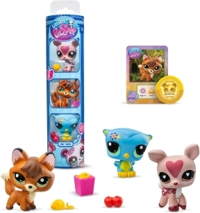 Littlest Pet Shop 3 figurer - forskellige slags
