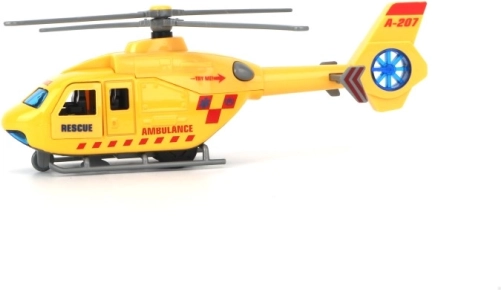 Træk-op redningshelikopter – pull back helikopter til børn