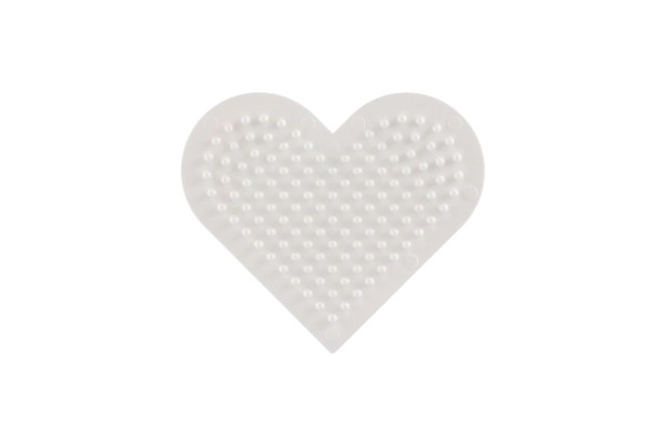 Underlag til strygeperler Hama MIDI - stjerne, hjerte plast 2 stk. i pose 9x9cm