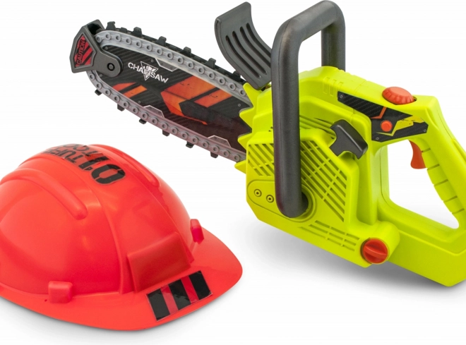 Tuff Tools børnemotorsav med hjelm, 36 cm