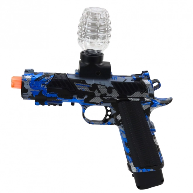 Elektrisk pistol med vandkugler blå graffiti