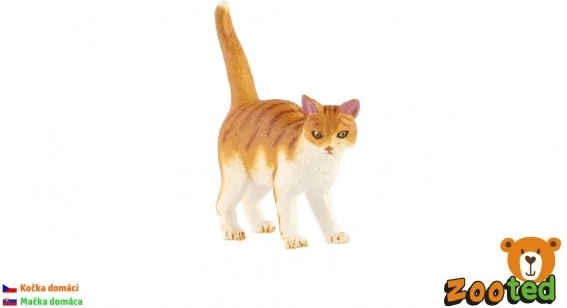 Plastfigur af huskat 6 cm