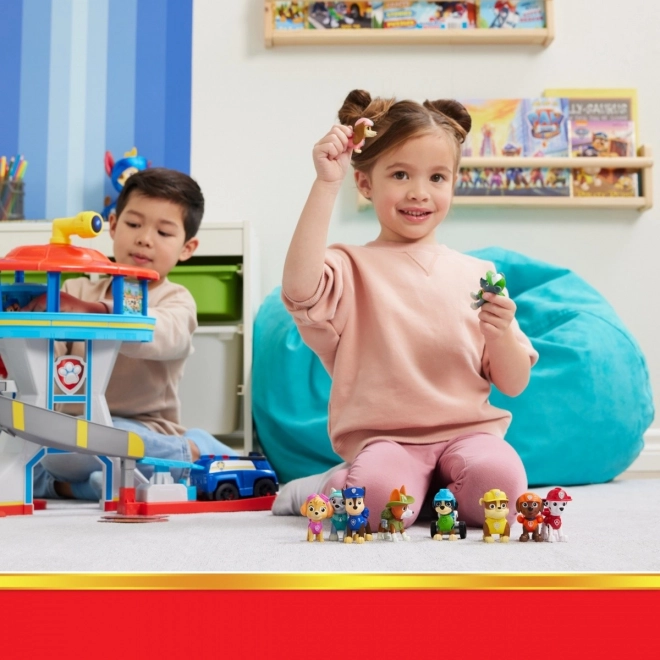Sæt med figurer fra Paw Patrol - Alle Hvalpe Ombord