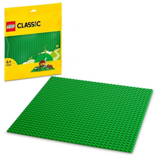 LEGO Classic Grøn Baseplade til Fundamenter 32x32