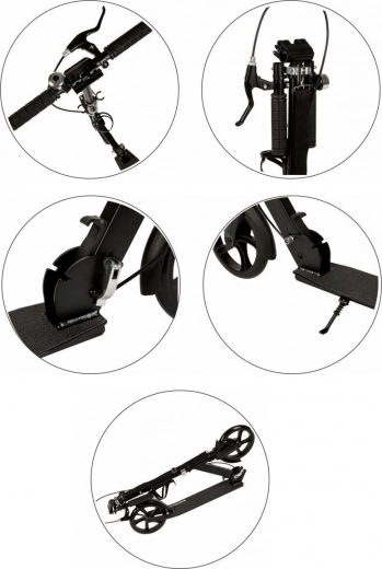 Dobbelt bremsesystem og sammenklappelig ramme