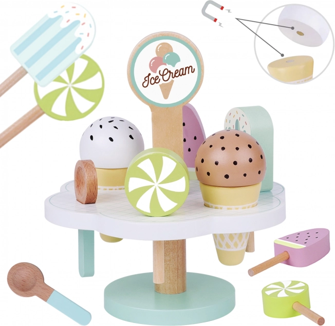 Træmagnetiske is på stativ fra Tooky Toy