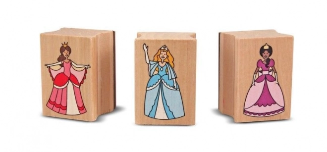 Sæt Stempler med Prinsesser