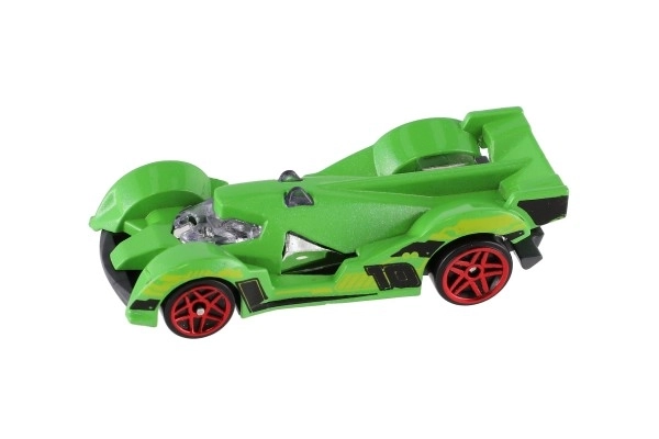 Auto racer 6 stk metal/plastik 8 cm i fri bevægelse i kasse 10,5x27,5x4 cm