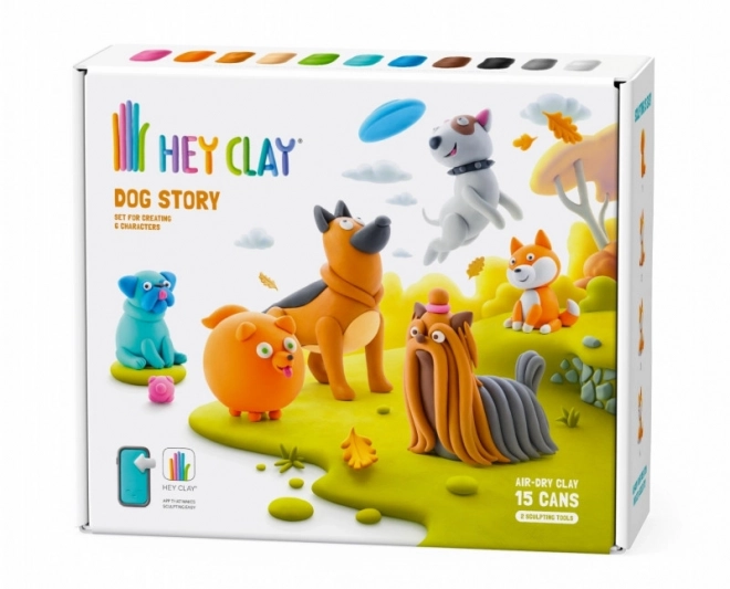 Hey Clay: Hunde historie - sæt af modellervoks