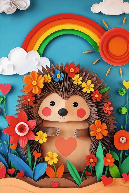 TREFL Puslespil Paper Art: Lille pindsvin 160 brikker