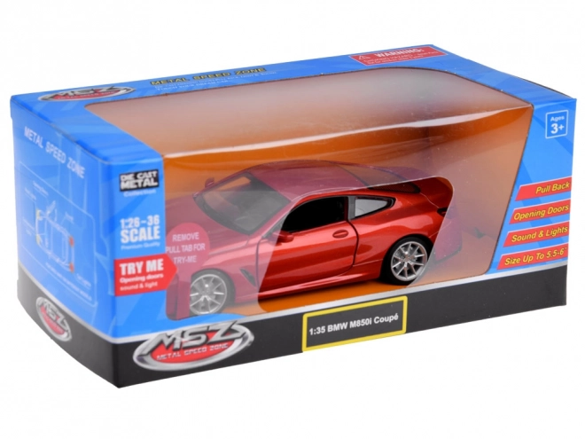 Metalmodel af bil BMW M850i Coupe