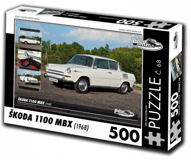 RETRO-AUTA puslespil Škoda 1100 MBX 500 brikker