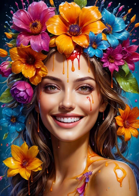 ENJOY puslespil blomsterpige 1000 brikker