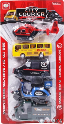 Sæt med transportmidler 5 stk.
