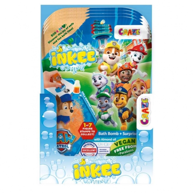 INKEE - Brusende badebombe med overraskelse - Paw Patrol