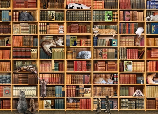 Puslespil Kattebibliotek 1000 brikker