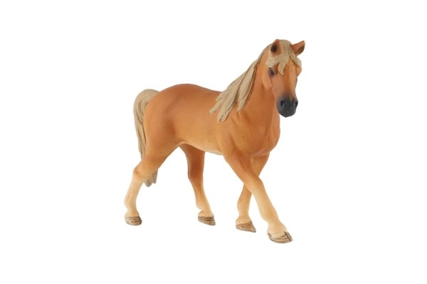 Hest huslig rød plastik 13cm i pose
