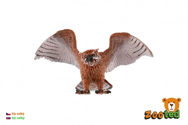 Ugle stor zooted plast 11cm i pose