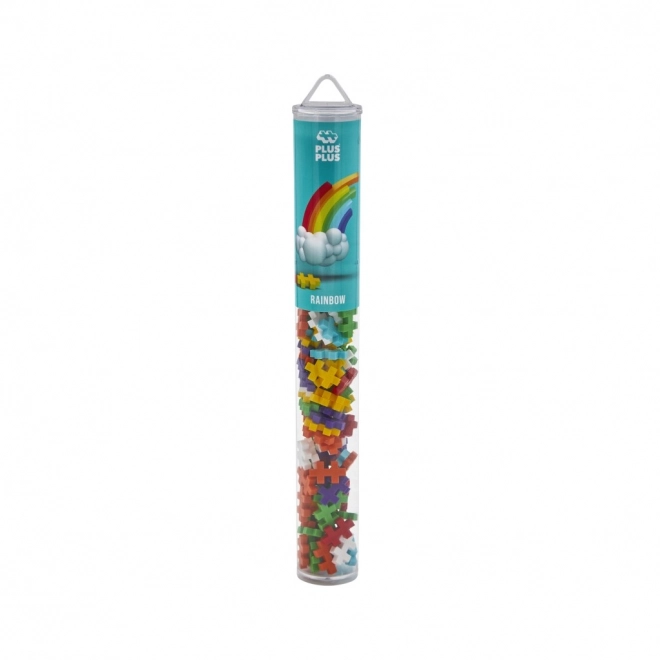 Plus-Plus Rainbow sæt 100 stykker Tube