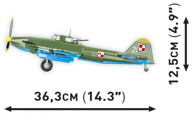 Historisk samling WWI IL-2M3 Shturmovik 625 klodser