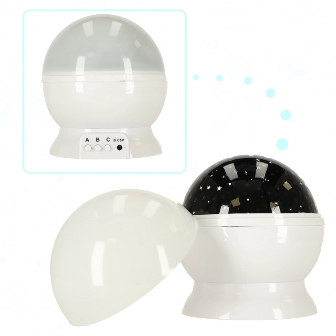 Stjernenatlampe – Hvid