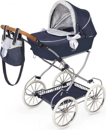 DeCuevas sammenklappelig dukkevogn Vintage 2025 med taske, håndtagshøjde 81 cm
