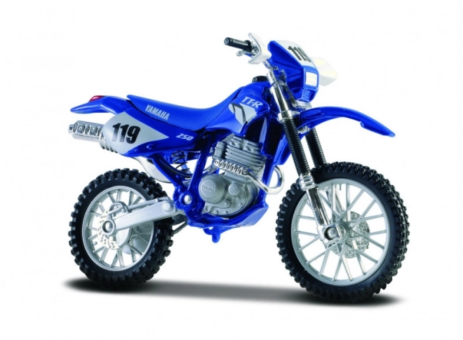 Metal model af Yamaha TT-R 250 1/18 med stativ