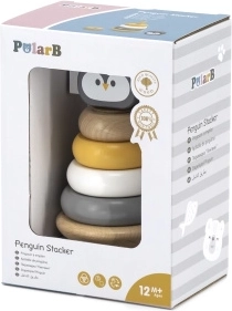 Træ-stablepyramide pingvin POLARB
