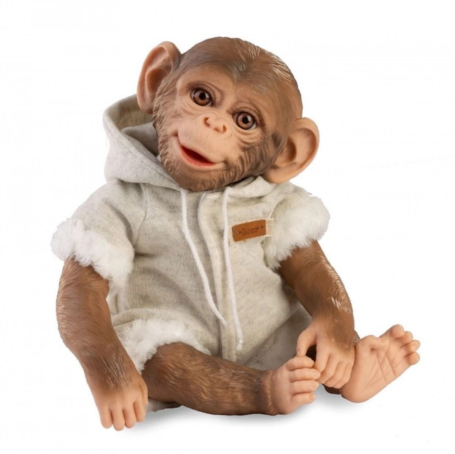 Guca 989 REBORN OPIČKA - realistisk abe baby med blødt stofkrop - 32 cm