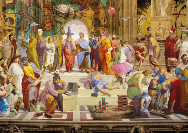 Schmidt Puzzle Art&Fun: Athens Skole 1000 brikker