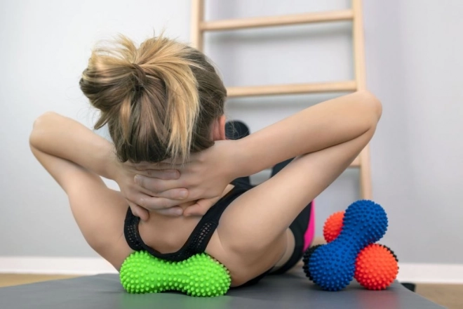 Sort duoball massage rulle