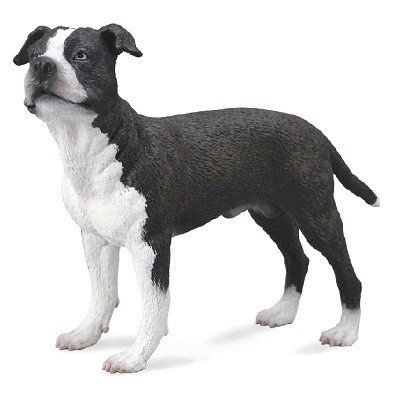 Figur af amerikansk Staffordshire Terrier