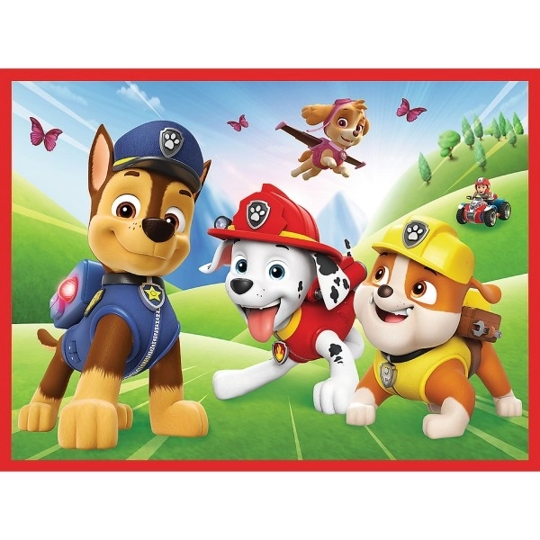 TREFL Sæt 3i1 Paw Patrol i aktion (2x puslespil + vendespil)