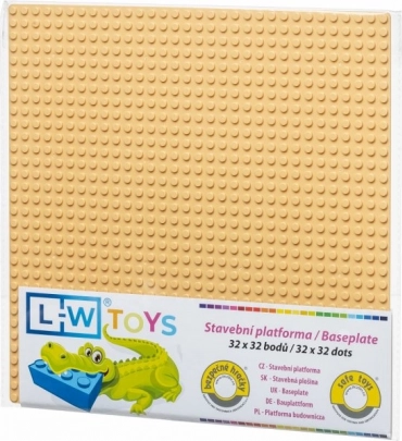Basis byggestenplade 32×32 hudfarvet