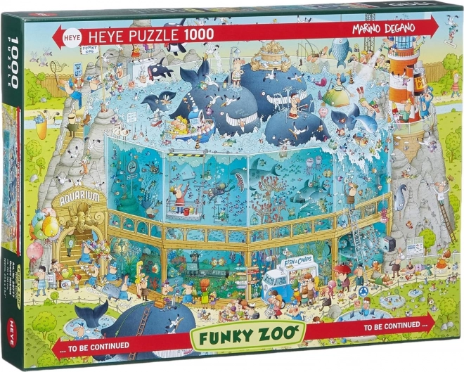 HEYE Puzzle Skør ZOO: Oceanudstillingen 1000 brikker
