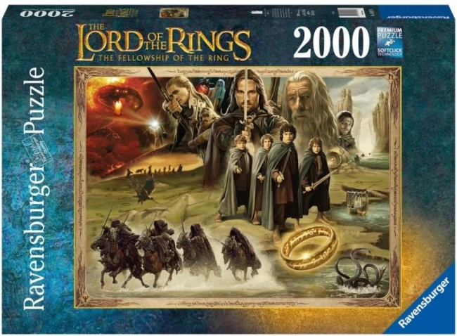 Puslespil 2000 brikker Ringenes Herre RAVENSBURGER